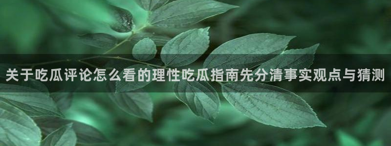 娱乐吃瓜后续进展